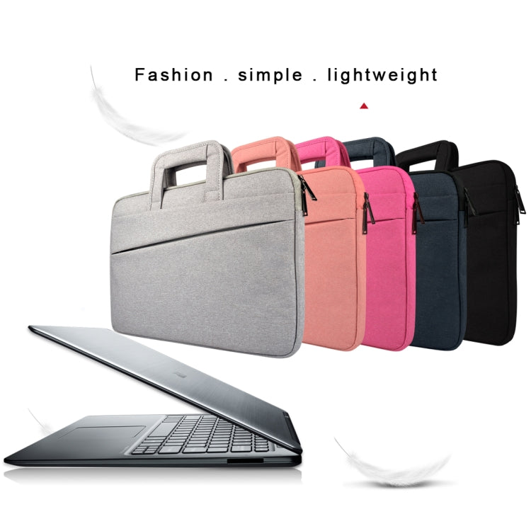 ST03S 15.6 inch Universal Double Side Pockets Wearable Oxford Cloth Soft Handle Portable Laptop Tablet Bag(Pink) - 15.6 - 17 inch by buy2fix | Online Shopping UK | buy2fix