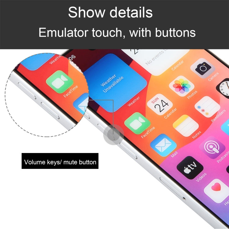 For iPhone 15 Pro Color Screen Non-Working Fake Dummy Display Model (White) - For iPhone & iPad by buy2fix | Online Shopping UK | buy2fix