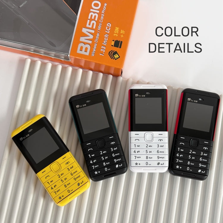 SERVO BM5310 Mini Mobile Phone, Russian Key, 1.33 inch, MTK6261D, 21 Keys, Support Bluetooth, FM, Magic Sound, Auto Call Record, GSM, Triple SIM (Black Red) - SERVO by SERVO | Online Shopping UK | buy2fix