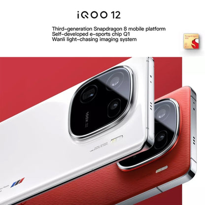 vivo iQOO 12, Triple Back Cameras, 16GB+1TB, Face ID / Fingerprint Identification, 6.78 inch Android 14 OriginOS 4 Snapdragon 8 Gen 3 Octa Core, OTG, NFC, Network: 5G, Support Google Play (Red) - vivo by vivo | Online Shopping UK | buy2fix