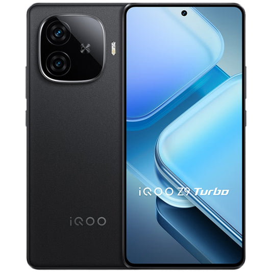 vivo iQOO Z9 Turbo, Dual Back Cameras, 12GB+256GB, Face ID Screen Fingerprint Identification, 6.78 inch Android 14.0 OriginOS 4 Snapdragon 8s Gen 3 Octa Core 3.0GHz, OTG, NFC, Network: 5G, Support Google Play (Black) - vivo by vivo | Online Shopping UK | buy2fix