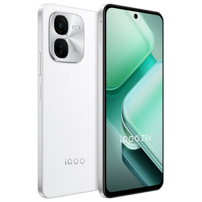 vivo iQOO Z9x, Dual Back Cameras, 8GB+256GB, Face ID Screen Fingerprint Identification, 6.72 inch Android 14.0 OriginOS 4 Snapdragon 6 Gen 1 Octa Core 2.2GHz, OTG, Network: 5G, Support Google Play (White) - vivo by vivo | Online Shopping UK | buy2fix