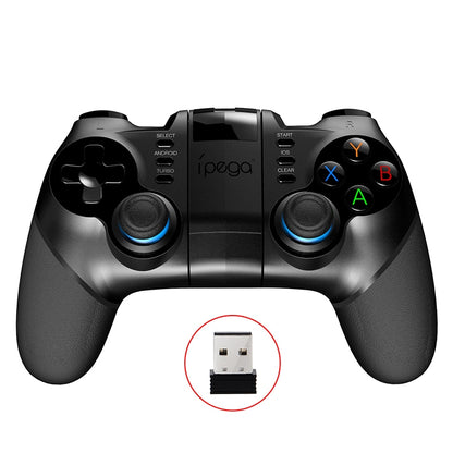 ipega PG-9156 2.4GHz + Bluetooth 4.0 Mobile Phone Gaming Gamepad with Stretchable Mobile Phone Holder & Turbo Button, Compatible with IOS and Android Systems (Black) - Controller Gamepad by ipega | Online Shopping UK | buy2fix