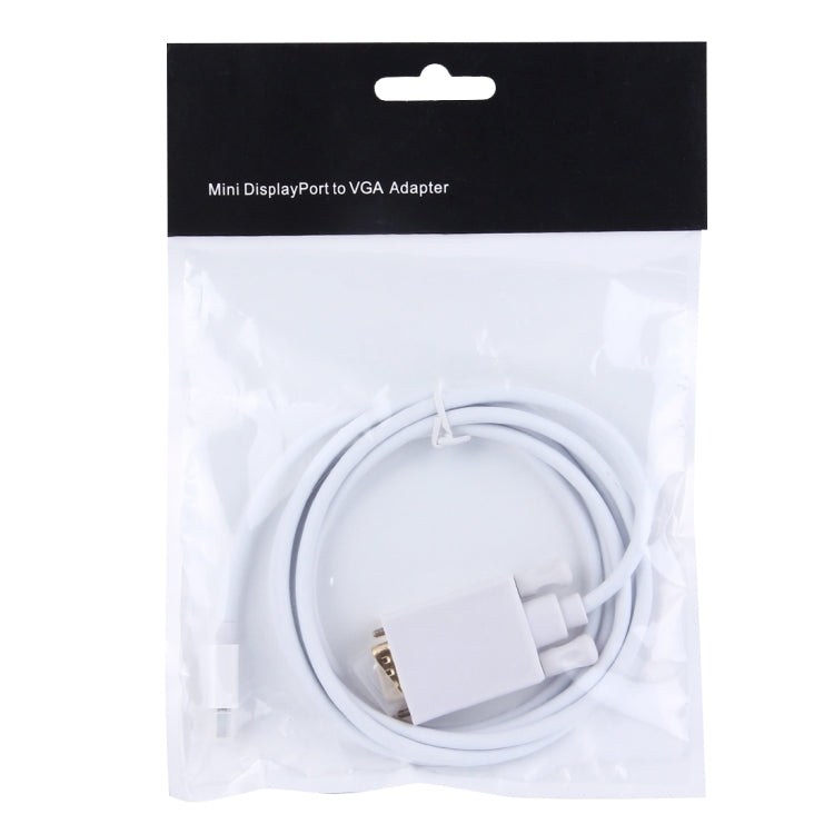 1.8m Mini DisplayPort Male to VGA Male Adapter Cable - Cable & Adapter by buy2fix | Online Shopping UK | buy2fix