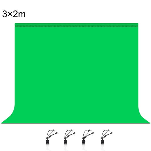 PULUZ 3m x 2m Photography Background Thickness Photo Studio Background Cloth Backdrop(Green) - Solid Color by PULUZ | Online Shopping UK | buy2fix