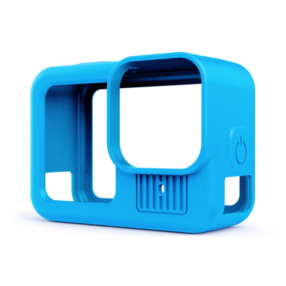 For GoPro HERO13 Black PULUZ Silicone Protective Case Cover with Wrist Strap & Lens Cover (Blue) - Silicone Cases by PULUZ | Online Shopping UK | buy2fix