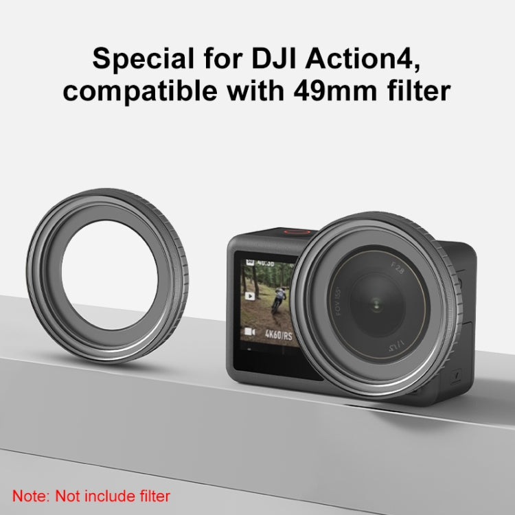 For DJI Action 4 PULUZ Filter Holder Metal Protective Filter Frame (Black) -  by PULUZ | Online Shopping UK | buy2fix