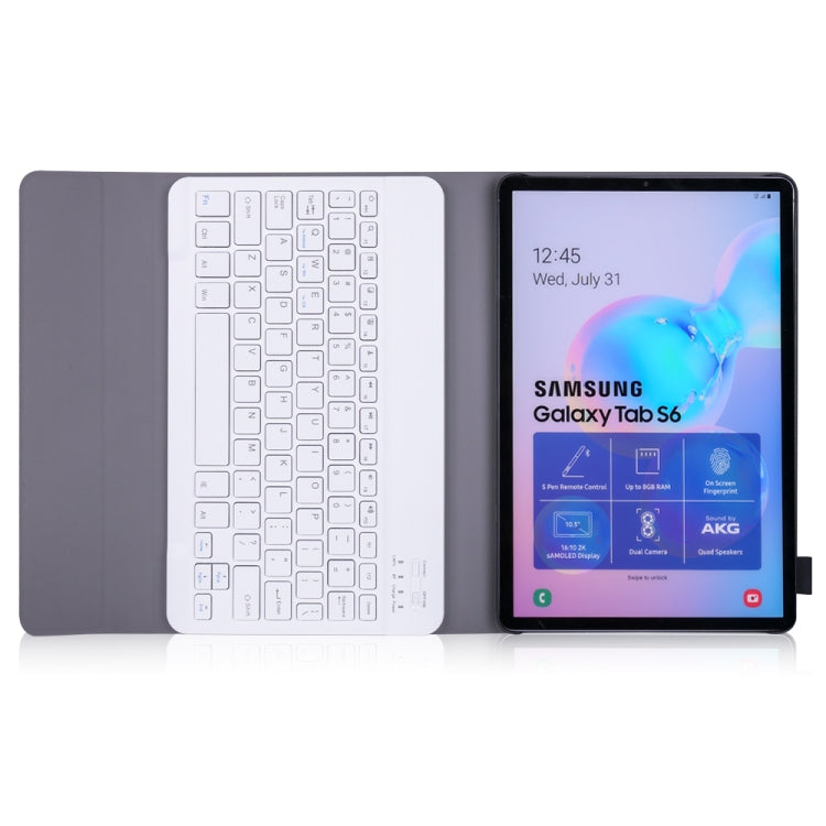 A860 For Samsung Galaxy Tab S6 10.5 inch T860 / T865 Detachable Bluetooth Keyboard Tablet Case with Pen Holder Elastic Strap(Gold) - Samsung Keyboard by buy2fix | Online Shopping UK | buy2fix