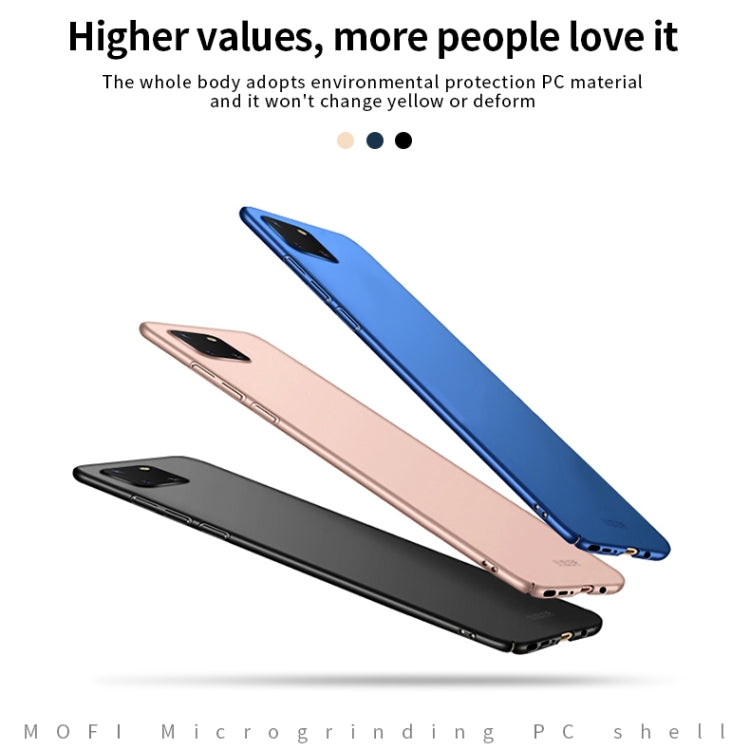 For Samsung Galaxy A81/Note10Lite MOFI Frosted PC Ultra-thin Hard C(Blue) - Galaxy Phone Cases by MOFI | Online Shopping UK | buy2fix