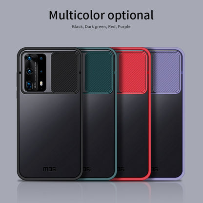 For Huawei P40 Pro+ MOFI Xing Dun Series PC + TPU Anti-peep Waterproof And Anti-drop All-inclusive Protective Shell, Translucent Frosted(Red) - Huawei Cases by MOFI | Online Shopping UK | buy2fix