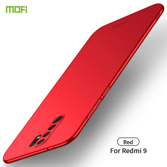 For Xiaomi Redmi 9 MOFI Frosted PC Ultra-thin Hard Case(Red) - Xiaomi Cases by MOFI | Online Shopping UK | buy2fix