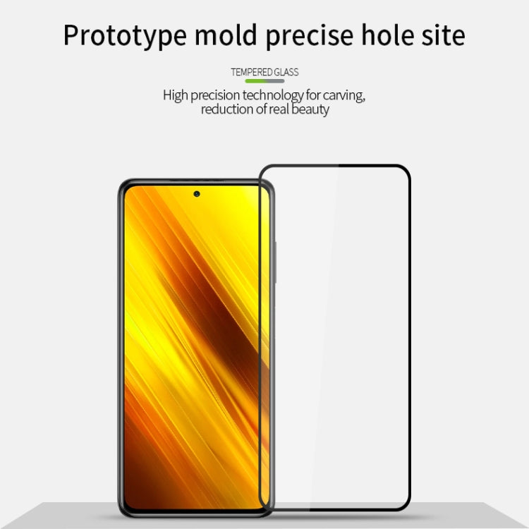 For Xiaomi POCO X3 / X3 NFC MOFI 9H 2.5D Full Screen Tempered Glass Film(Black) -  by MOFI | Online Shopping UK | buy2fix