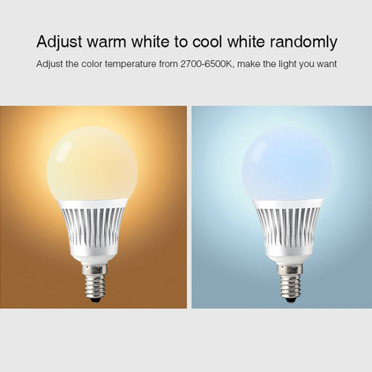 FUT013 5W E14 RGB + CCT LED Bulb AC100~240v 2.4g WiFi Remote Control Dimmable Led Lights - Smart Light Bulbs by buy2fix | Online Shopping UK | buy2fix