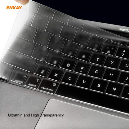 ENKAY 3 in 1 Crystal Laptop Protective Case + US Version TPU Keyboard Film + Anti-dust Plugs Set for MacBook Pro 13.3 inch A1708 (without Touch Bar)(Black) - MacBook Pro Cases by ENKAY | Online Shopping UK | buy2fix