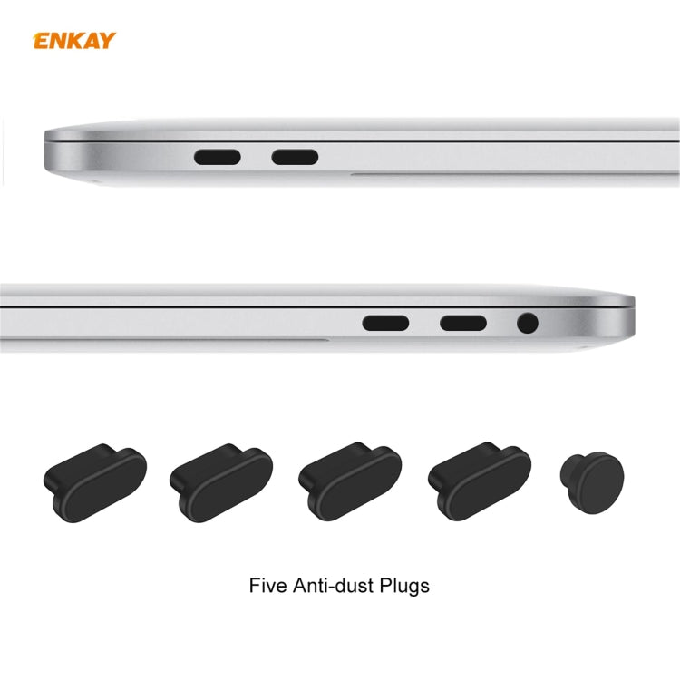 ENKAY 3 in 1 Matte Laptop Protective Case + US Version TPU Keyboard Film + Anti-dust Plugs Set for MacBook Pro 15.4 inch A1707 & A1990 (with Touch Bar)(Purple) - MacBook Pro Cases by ENKAY | Online Shopping UK | buy2fix