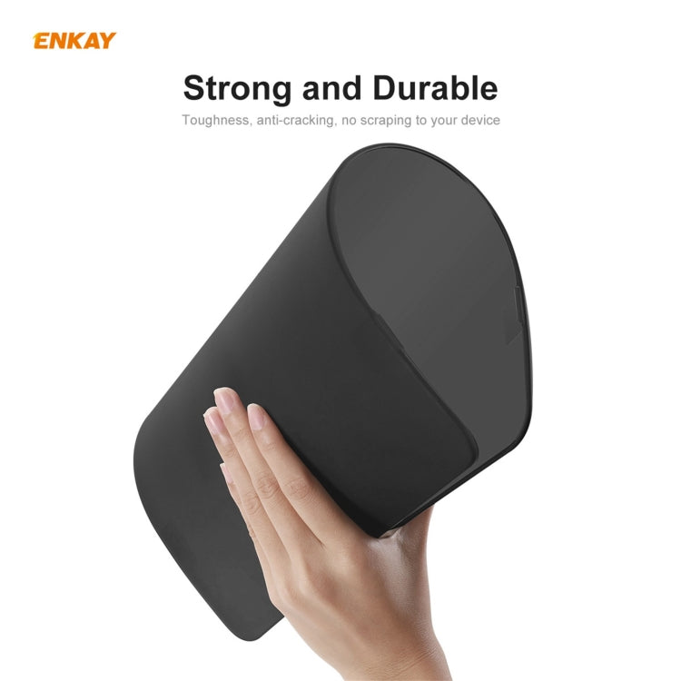 ENKAY 3 in 1 Matte Laptop Protective Case + EU Version TPU Keyboard Film + Anti-dust Plugs Set for MacBook Pro 15.4 inch A1707 & A1990 (with Touch Bar)(Black) - MacBook Pro Cases by ENKAY | Online Shopping UK | buy2fix