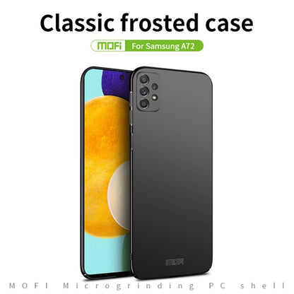 For Samsung Galaxy A72 5G / 4G MOFI Frosted PC Ultra-thin Hard Case(Blue) - Galaxy Phone Cases by MOFI | Online Shopping UK | buy2fix