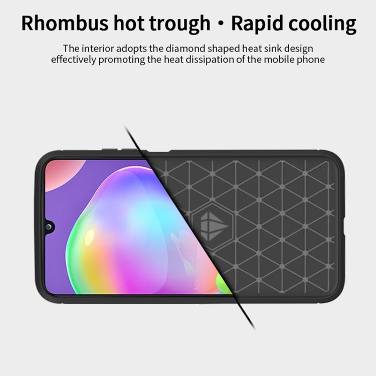 For Samsung Galaxy A32 5G MOFI Gentleness Series Brushed Texture Carbon Fiber Soft TPU Case(Black) - Galaxy Phone Cases by MOFI | Online Shopping UK | buy2fix
