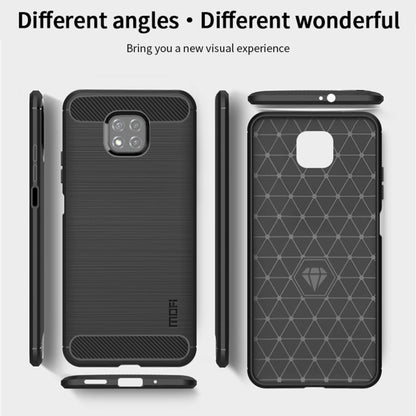 For Motorola Moto G Power 2021 MOFI Gentleness Series Brushed Texture Carbon Fiber Soft TPU Case(Gray) - Motorola Cases by MOFI | Online Shopping UK | buy2fix