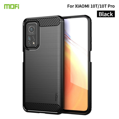 For Xiaomi Mi 10T / 10T Pro / Redmi  K30S MOFI Gentleness Series Brushed Texture Carbon Fiber Soft TPU Case(Black) - Xiaomi Cases by MOFI | Online Shopping UK | buy2fix