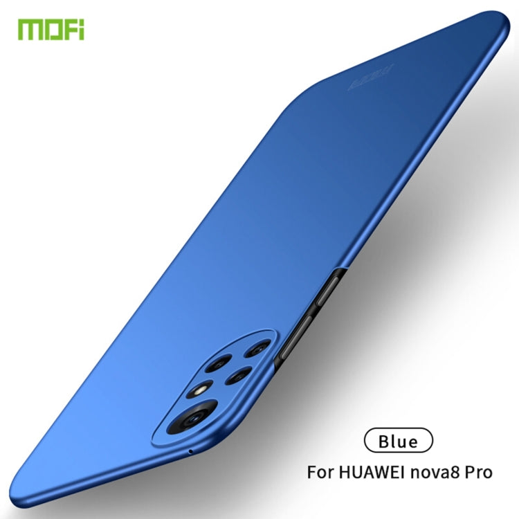 For Huawei Nova 8 Pro MOFI Frosted PC Ultra-thin Hard Case(Blue) - Huawei Cases by MOFI | Online Shopping UK | buy2fix