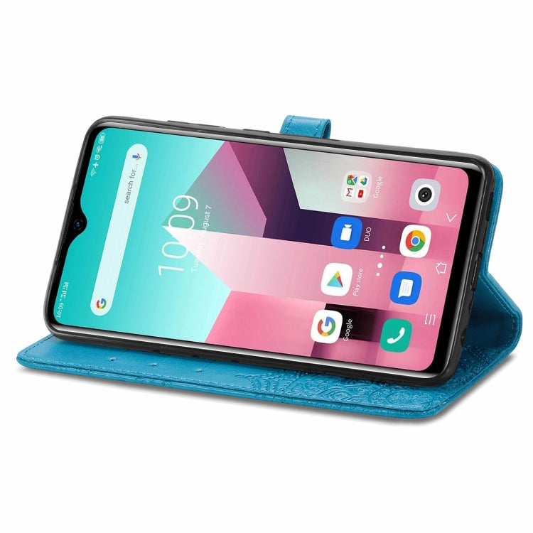 For Blackview A80 Pro Mandala Flower Embossed Horizontal Flip Leather Case with Holder & Three Card Slots & Wallet & Lanyard(Blue) - More Brand by buy2fix | Online Shopping UK | buy2fix