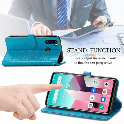 For Blackview A80 Pro Mandala Flower Embossed Horizontal Flip Leather Case with Holder & Three Card Slots & Wallet & Lanyard(Blue) - More Brand by buy2fix | Online Shopping UK | buy2fix