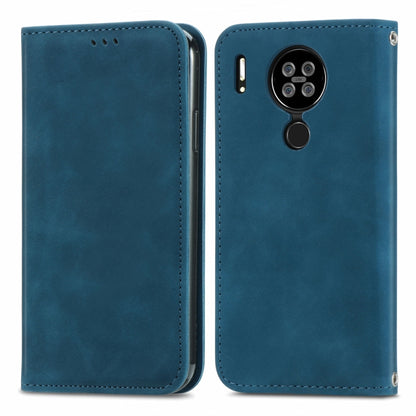 For Blackview A80 / A80s Retro Skin Feel Business Magnetic Horizontal Flip Leather Case with Holder & Card Slots & Wallet & Photo Frame(Blue) - More Brand by buy2fix | Online Shopping UK | buy2fix