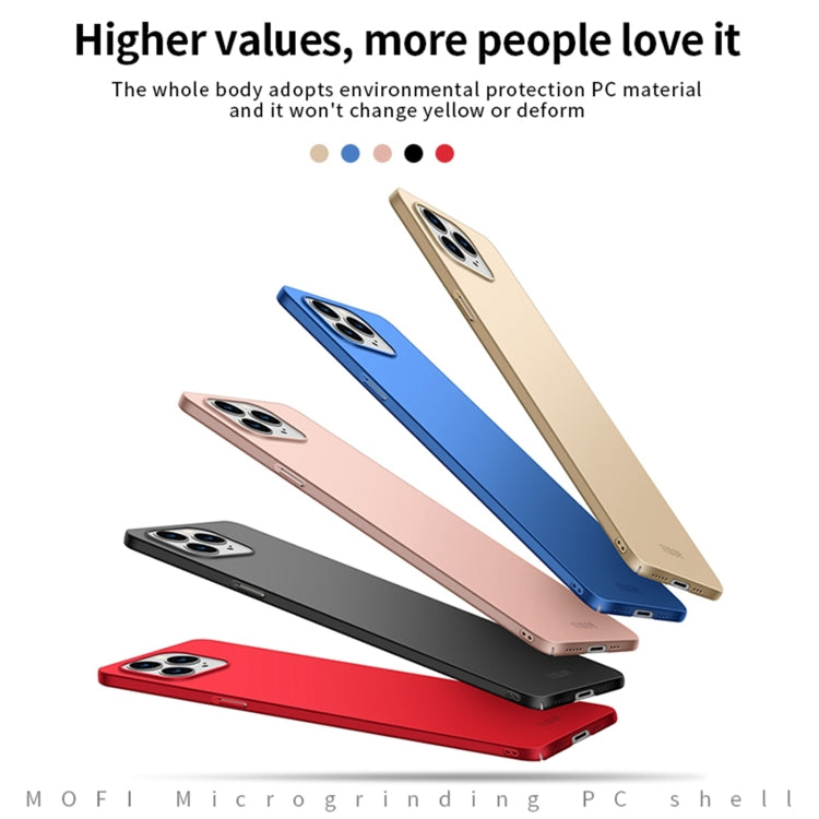 For iPhone 13 Pro MOFI Frosted PC Ultra-thin Hard Case(Blue) - iPhone 13 Pro Cases by MOFI | Online Shopping UK | buy2fix