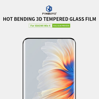 For Xiaomi Mix4 PINWUYO 9H 3D Hot Bending Tempered Glass Film(Black) - Others by PINWUYO | Online Shopping UK | buy2fix