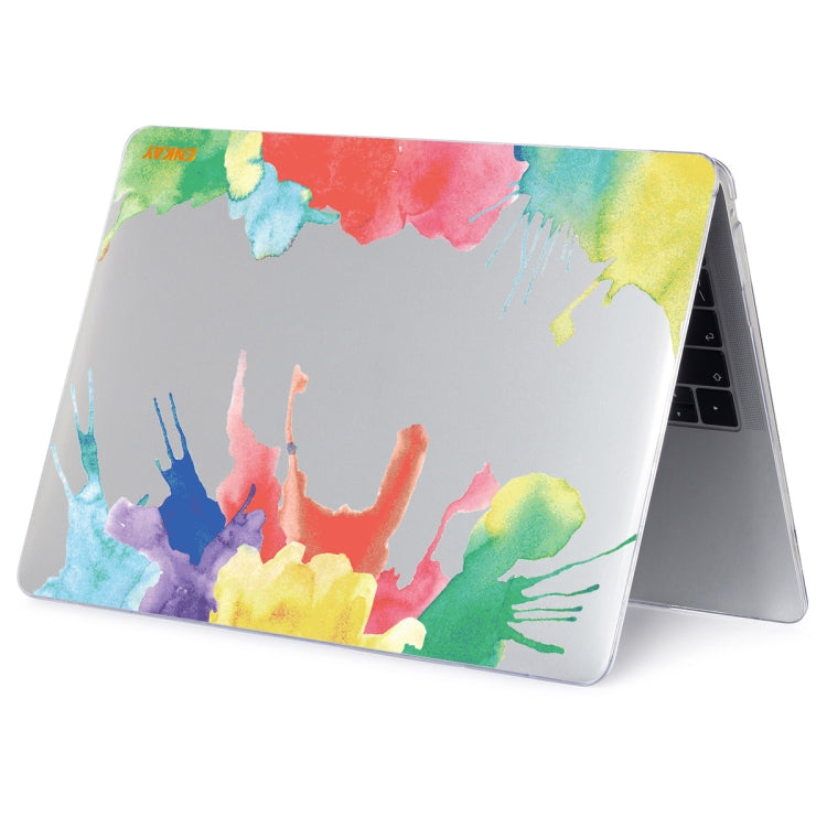 ENKAY Hat-Prince Forest Series Pattern Laotop Protective Crystal Case for MacBook Pro 13.3 inch A1706 / A1708 / A1989 / A2159(Watercolor Pattern) - MacBook Pro Cases by ENKAY | Online Shopping UK | buy2fix