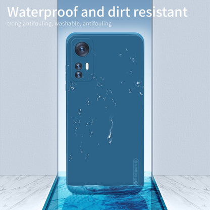 For Xiaomi 12 Pro PINWUYO Liquid Silicone TPU Phone Case(Black) - Xiaomi Cases by PINWUYO | Online Shopping UK | buy2fix