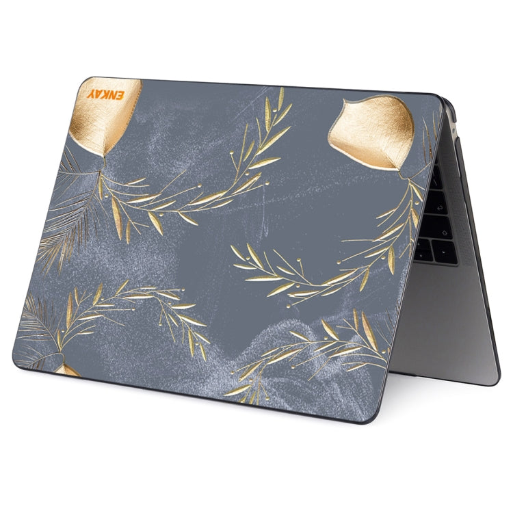 ENKAY Vintage Pattern Series Laotop Protective Crystal Case For MacBook Pro 16 inch A2141(Wild Oats) - MacBook Pro Cases by ENKAY | Online Shopping UK | buy2fix