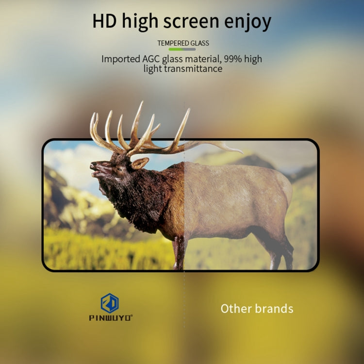 For Honor X30i PINWUYO 9H 2.5D Full Screen Tempered Glass Film(Black) - Honor Tempered Glass by PINWUYO | Online Shopping UK | buy2fix