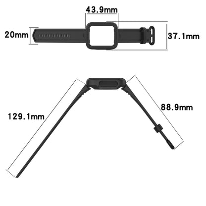 For Xiaomi Redmi Watch 2 Lite Silicone Solid Color Watch Band(Purple) - Watch Bands by buy2fix | Online Shopping UK | buy2fix