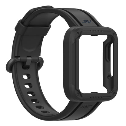 For Xiaomi Mi Watch 2 Lite Silicone Solid Color Watch Band(Black) - Watch Bands by buy2fix | Online Shopping UK | buy2fix