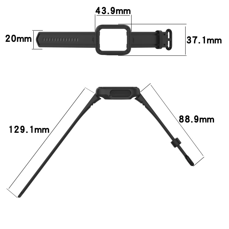 For Xiaomi Mi Watch 2 Lite Silicone Solid Color Watch Band(Purple) - Watch Bands by buy2fix | Online Shopping UK | buy2fix