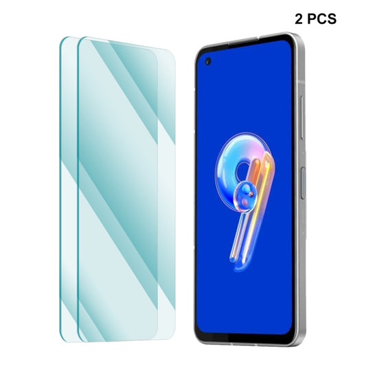 For Asus Zenfone 9 2pcs ENKAY 0.26mm 9H 2.5D Tempered Glass Film - ASUS Tempered Glass by ENKAY | Online Shopping UK | buy2fix