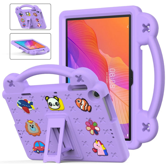 For Huawei MatePad T10S 10.1 / T10 9.7 / Honor Pad X8 10.1 Handle Kickstand Children EVA Shockproof Tablet Case(Light Purple) - Honor by buy2fix | Online Shopping UK | buy2fix