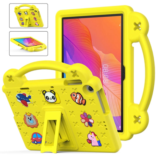 For Huawei MatePad T10S 10.1 / T10 9.7 / Honor Pad X8 10.1 Handle Kickstand Children EVA Shockproof Tablet Case(Yellow) - Honor by buy2fix | Online Shopping UK | buy2fix