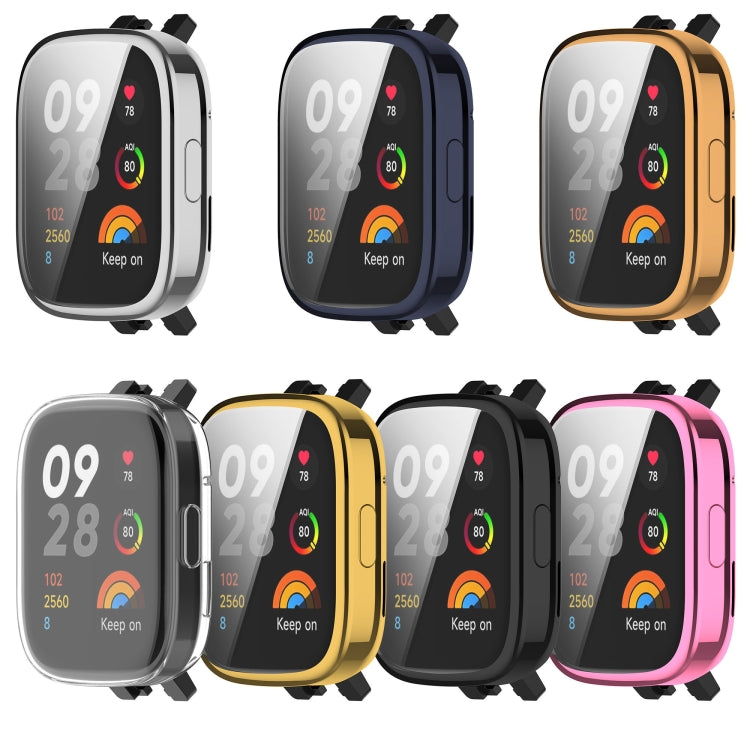 For Redmi Watch 3 TPU Fully Enclosed Watch Protective Case(Transparent) - Watch Cases by buy2fix | Online Shopping UK | buy2fix