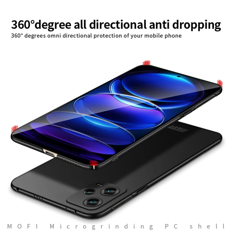 For Xiaomi Redmi Note 12 Pro 5G Global MOFI Micro-Frosted PC Ultra-thin Hard Phone Case(Red) - Xiaomi Cases by MOFI | Online Shopping UK | buy2fix