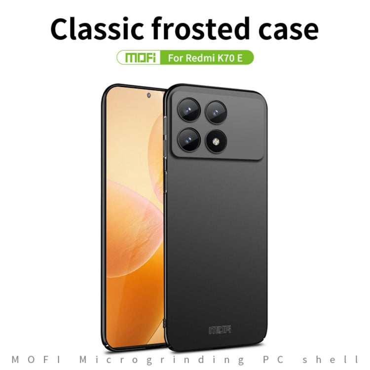 For Xiaomi Redmi K70E / Poco X6 Pro MOFI Micro-Frosted PC Ultra-thin Hard Phone Case(Blue) - K70E Cases by MOFI | Online Shopping UK | buy2fix