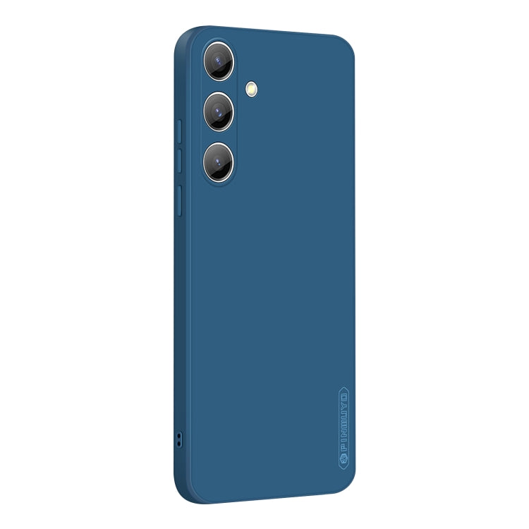For Samsung Galaxy S24+ 5G PINWUYO Sense Series Liquid Silicone TPU Phone Case(Blue) - Galaxy S24+ 5G Cases by PINWUYO | Online Shopping UK | buy2fix