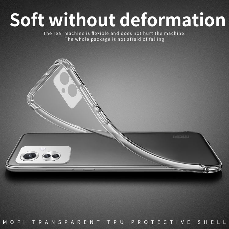 For OPPO Reno11 F MOFI Ming Series Transparent Ultra-thin TPU Phone Case(Transparent) - OPPO Cases by MOFI | Online Shopping UK | buy2fix