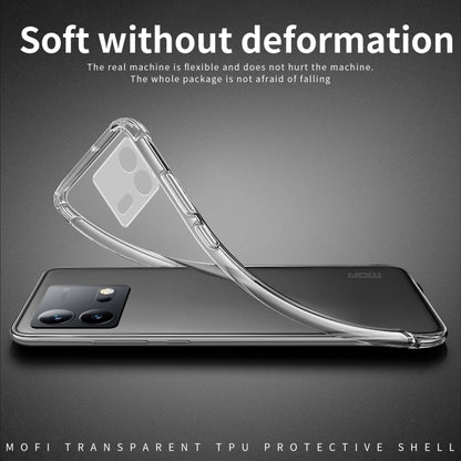 For vivo iQOO Neo8 / Neo8 Pro MOFI Ming Series Ultra-thin TPU Phone Case(Transparent) - vivo Cases by MOFI | Online Shopping UK | buy2fix