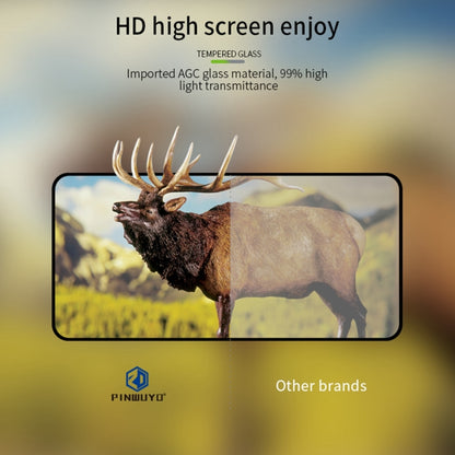 For vivo Y78 PINWUYO 9H 2.5D Full Screen Tempered Glass Film(Black) - vivo Tempered Glass by PINWUYO | Online Shopping UK | buy2fix