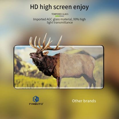 For Honor 90 PINWUYO 9H 3D Hot Bending Tempered Glass Film(Black) - Honor Tempered Glass by PINWUYO | Online Shopping UK | buy2fix