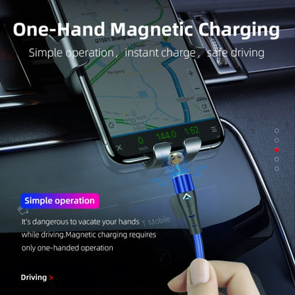 ENKAY 3A USB to Type-C Magnetic Fast Charging Data Cable with LED Light, Length:1m(Blue) - Charging Cable & Head by ENKAY | Online Shopping UK | buy2fix