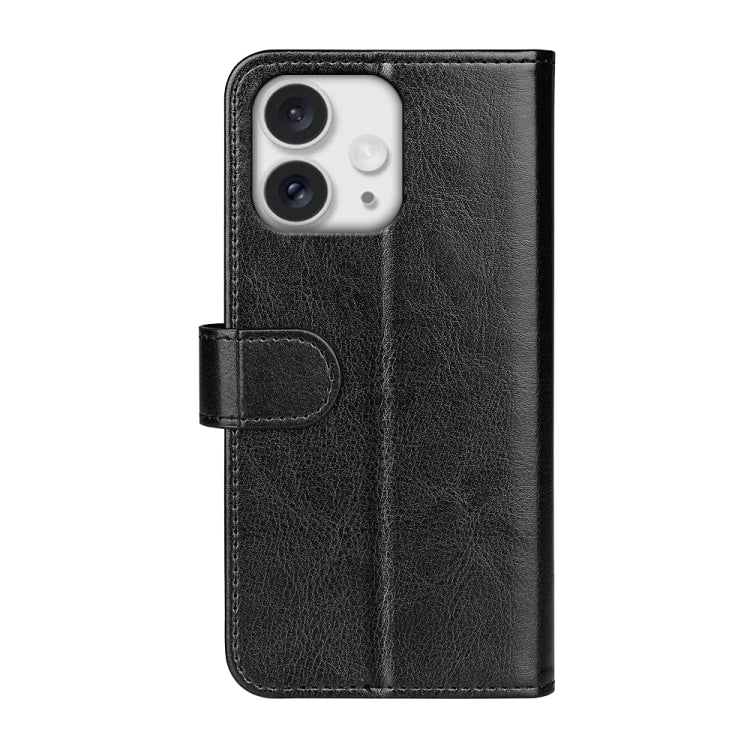 For iPhone 16 Pro Max R64 Texture Horizontal Flip Leather Phone Case(Black) - iPhone 16 Pro Max Cases by buy2fix | Online Shopping UK | buy2fix